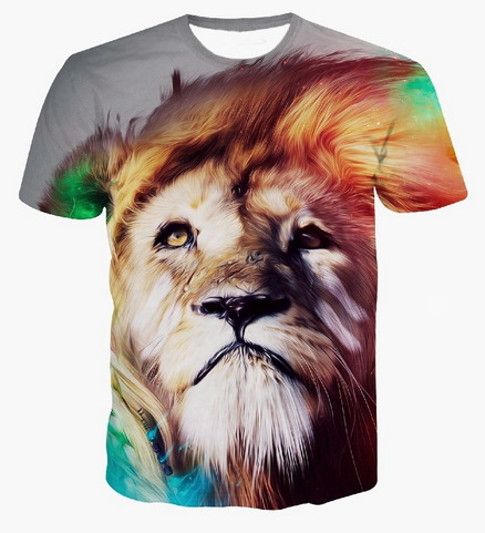 Camiseta 3D Leão